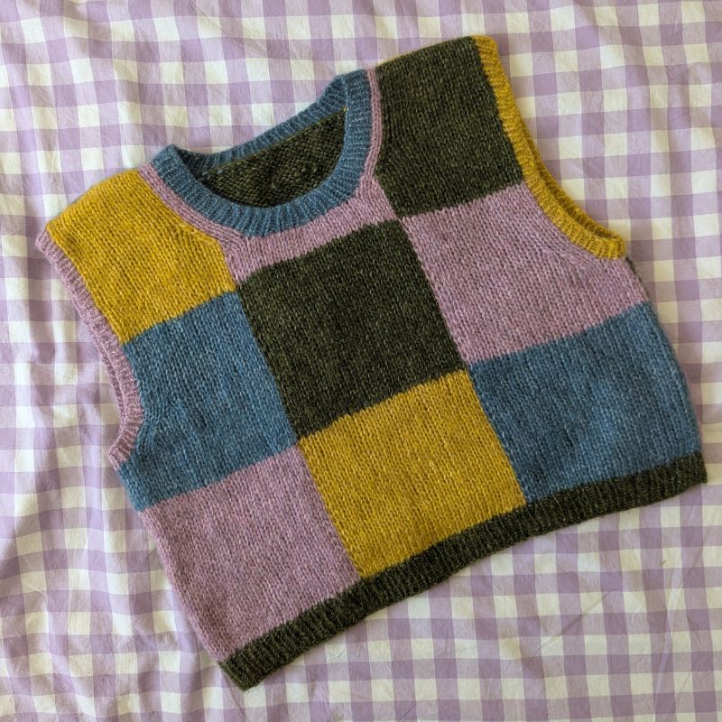 Queen's Gambit Pull sans manche - Patron de tricot