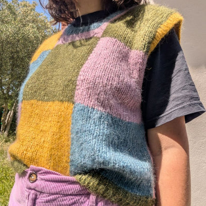 Queen's Gambit Pull sans manche - Patron de tricot