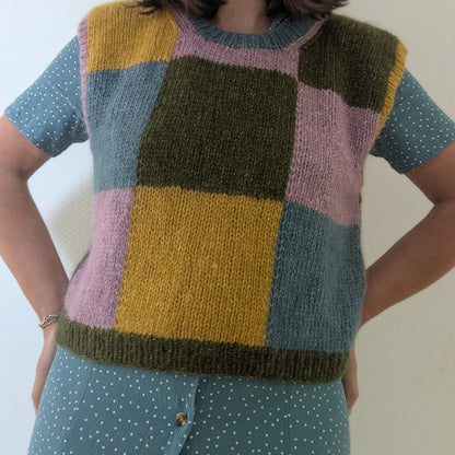 Queen's Gambit Pull sans manche - Patron de tricot