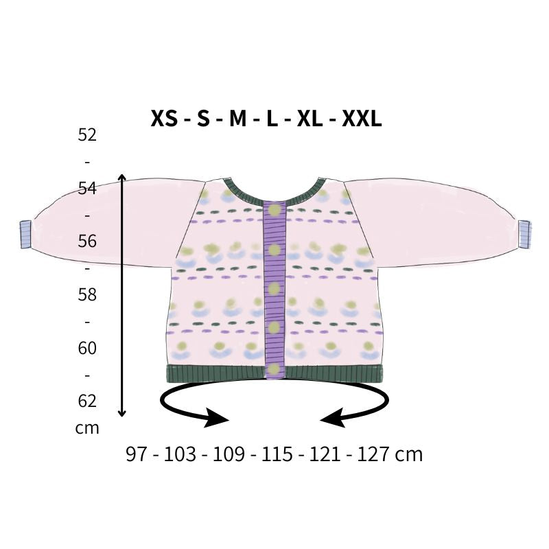 🌷 Le gilet Tulipe - Patron de tricot Jacquard