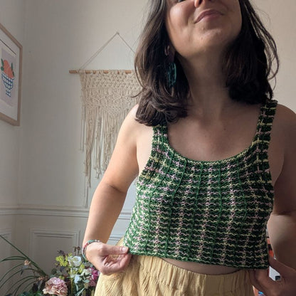 ☀️ Suvine Top - Patron de Tricot - Point fantaisie