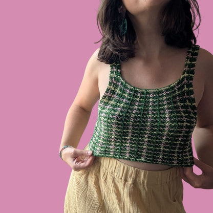 ☀️ Suvine Top - Patron de Tricot - Point fantaisie