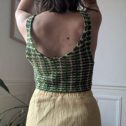 ☀️ Suvine Top - Patron de Tricot - Point fantaisie