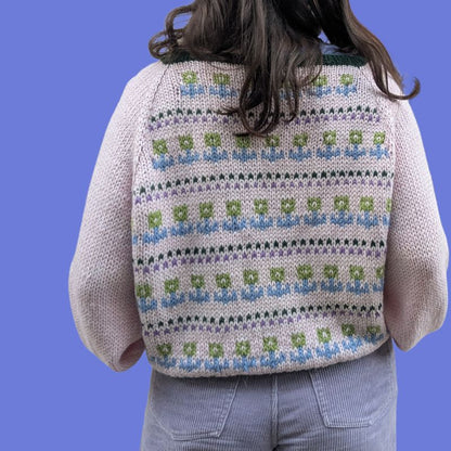 🌷 Le gilet Tulipe - Patron de tricot Jacquard