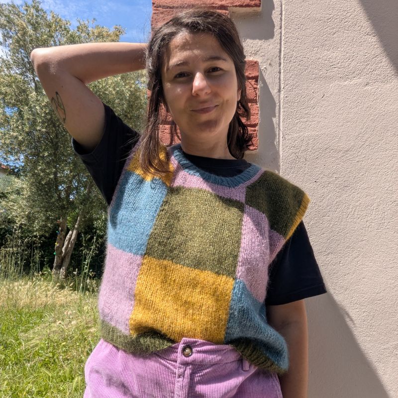 Queen's Gambit Pull sans manche - Patron de tricot
