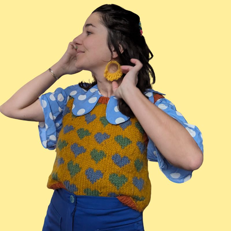 Mon Amour Vest - Knitting Pattern 