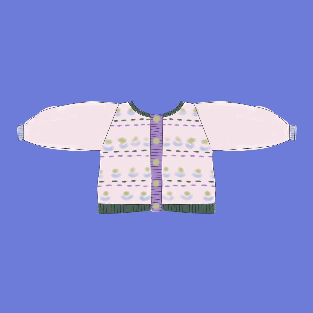 🌷 Le gilet Tulipe - Patron de tricot Jacquard