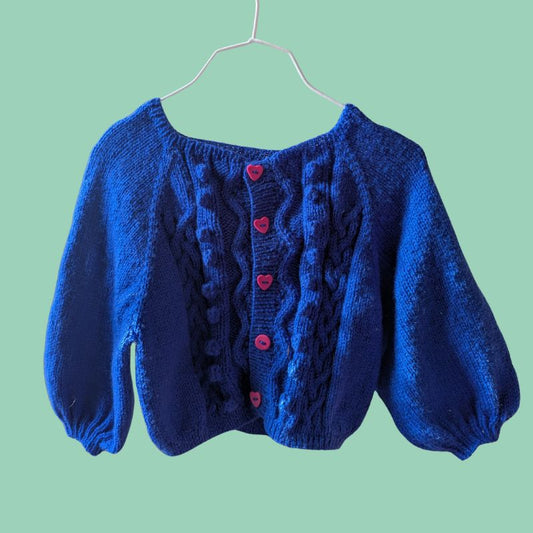 Twist and Shout Cardigan – Kids Version 🧒 - Knitting Pattern - Cable 